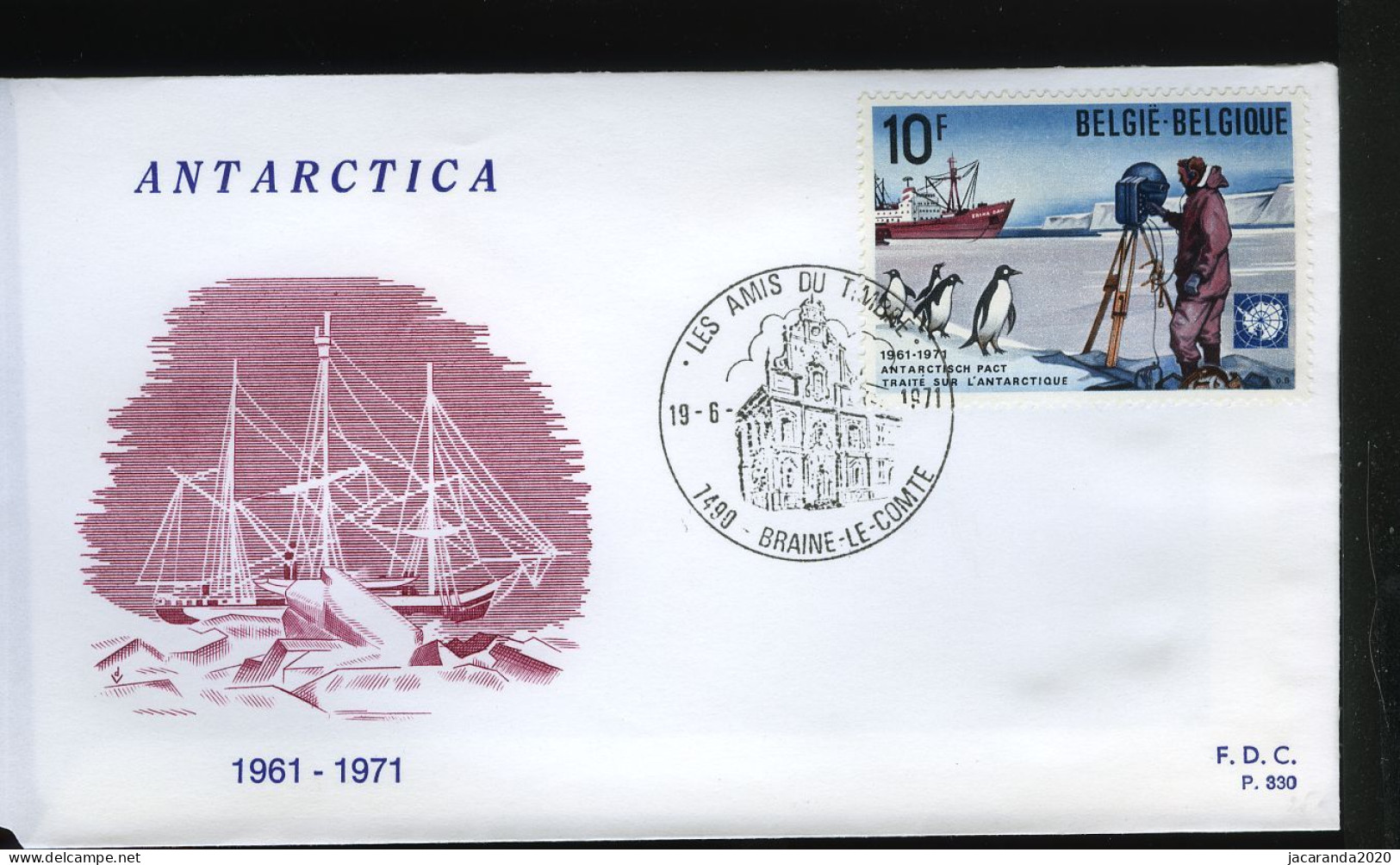 1589 - Antarctica - Stempel: Braine-le-Comte - 1971-1980