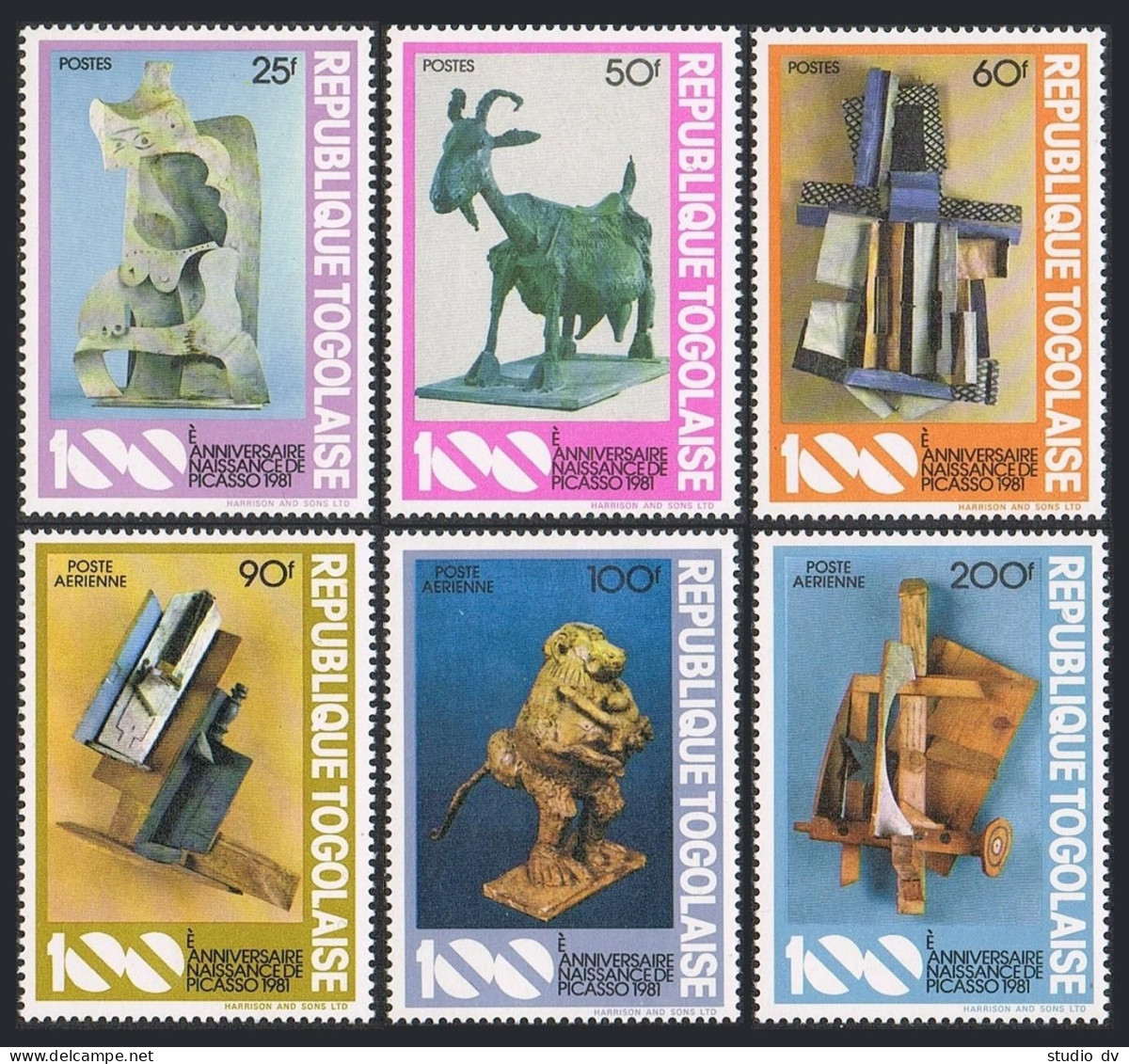 Togo 1116-1118,C450-C452,MNH.Michel 1559-1564. Pablo Picasso,1981. - Togo (1960-...)