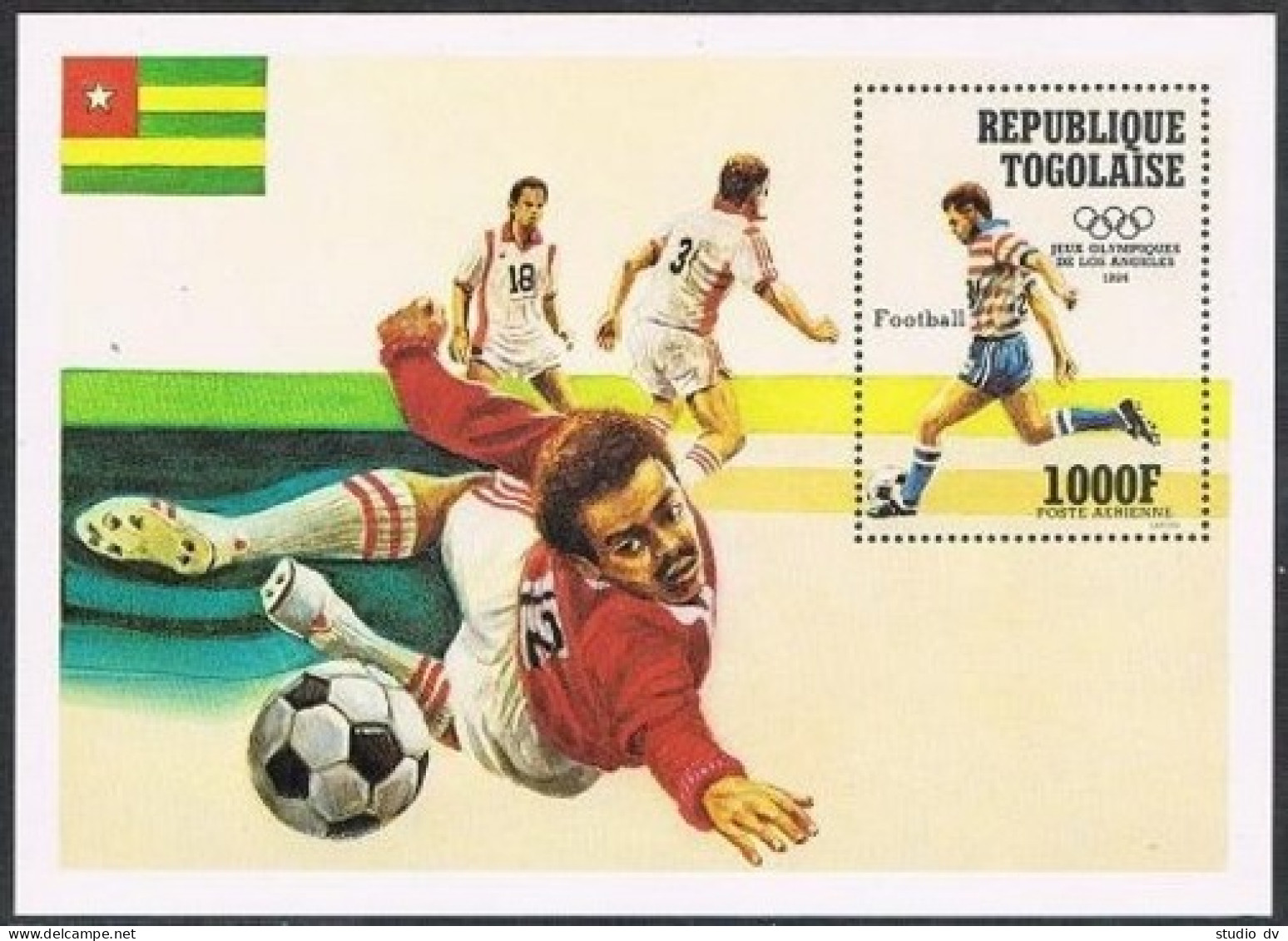 Togo C488-C492,C493,MNH.Michel 1746-1750,Bl.230. Olympics Los Angeles-1984. - Togo (1960-...)