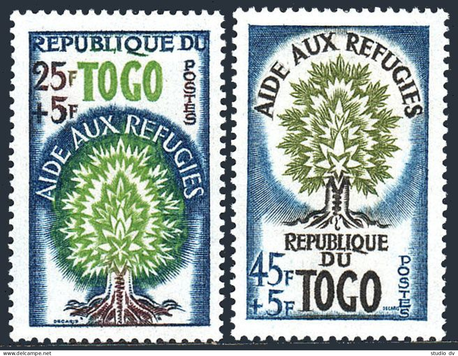 Togo B15-B16,MNH.Michel 283-284. World Refugee Year WRY-1960.  - Togo (1960-...)