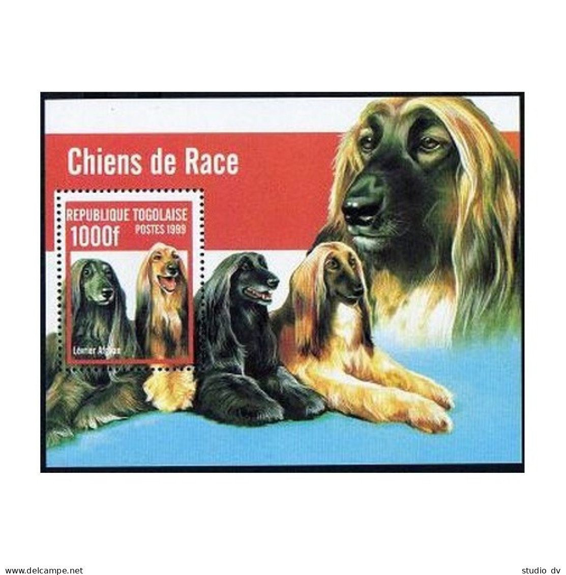 Togo 1911G,MNH. Dogs,1999.Afghan Hound. - Togo (1960-...)