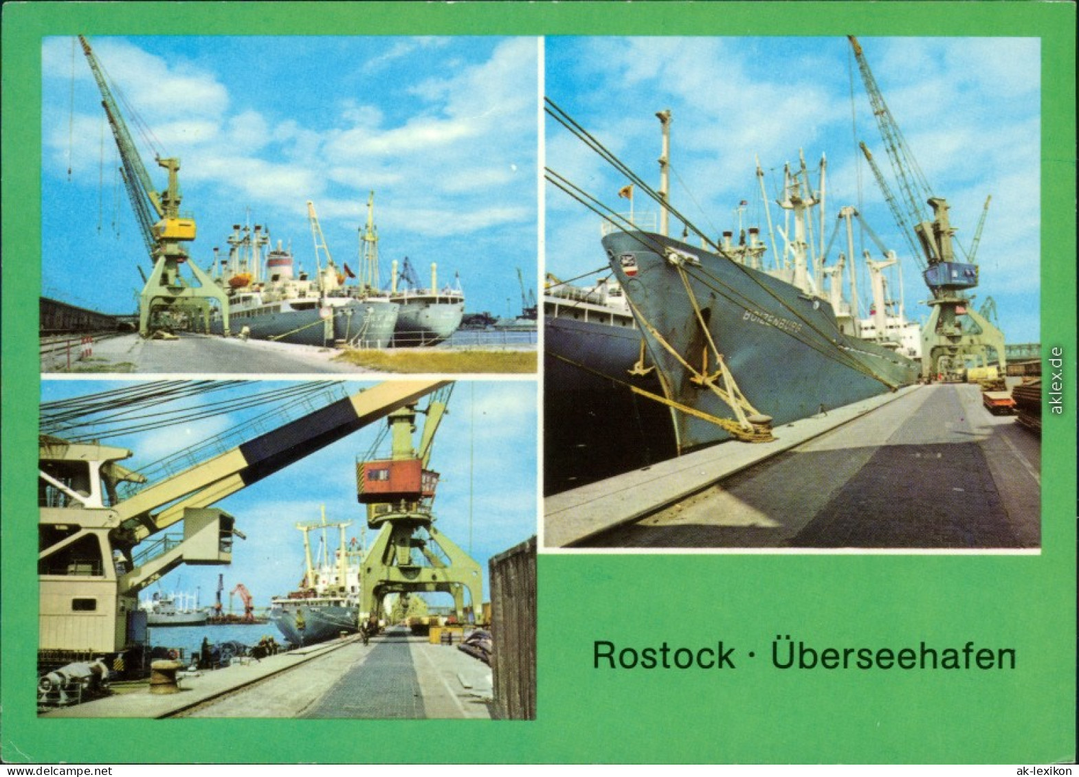 Ansichtskarte Rostock Überseehafen 1982 - Rostock