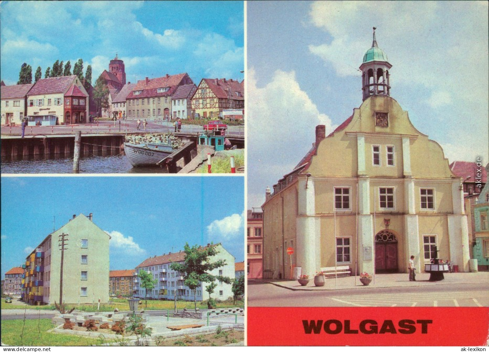 Ansichtskarte Wolgast Am Hafen, Straße Der Befreiung, Rathaus 1981 - Wolgast