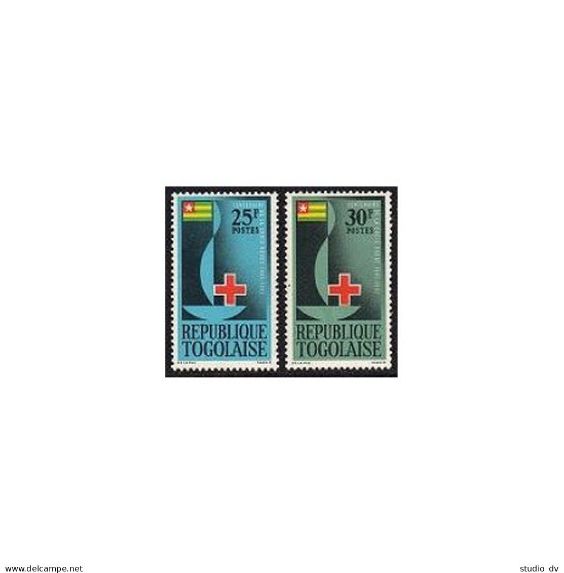 Togo 452-453, MNH. Michel 371-372. International Red Cross Centenary, 1963. - Togo (1960-...)