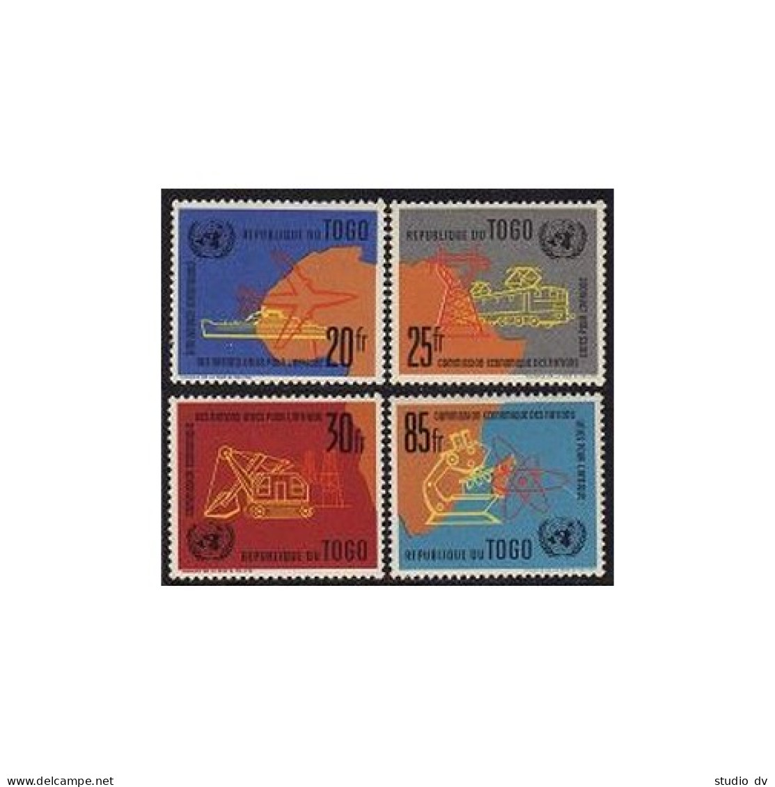 Togo 407-410,410a,MNH.Michel 325-328,Bl.4. UN Economic Commission-Africa,1961. - Togo (1960-...)