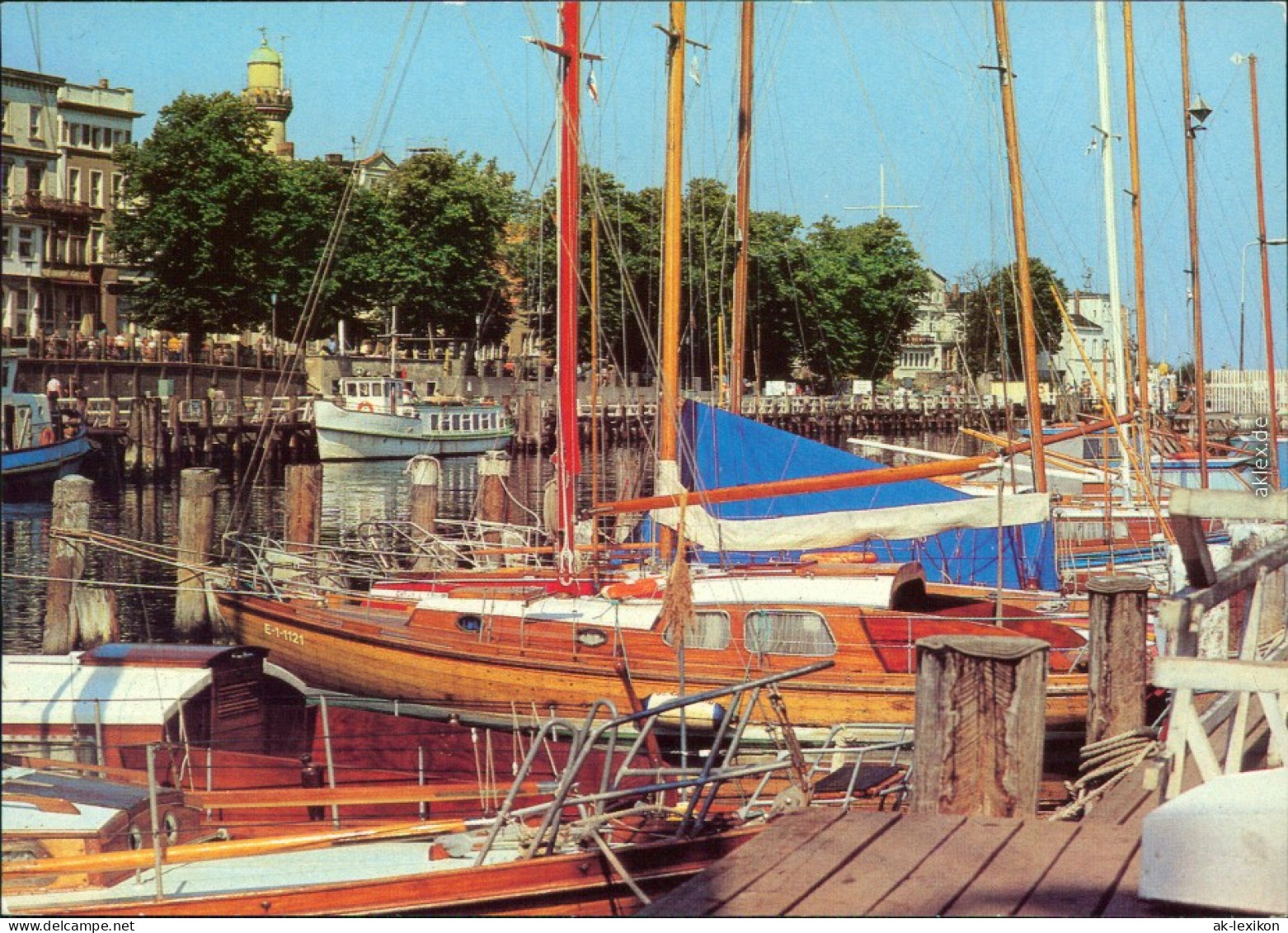 Warnemünde Rostock Am Alten Strom - Yachthafen Segelbooten 1982 - Rostock