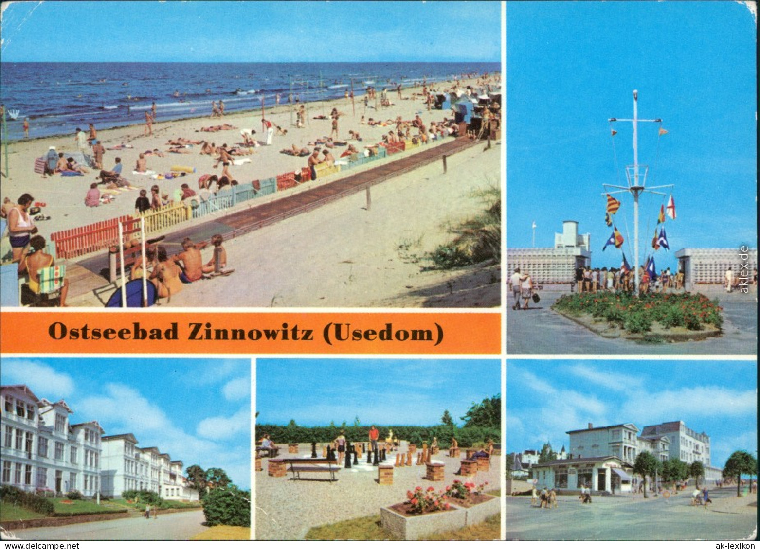 Zinnowitz  Zum Strand, Ferienheime, Minisportanlage, Karl-Marx-Straße 1980 - Zinnowitz