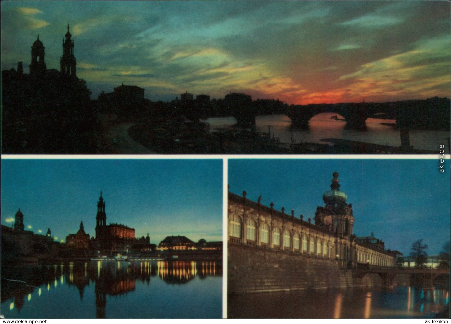 Ansichtskarte Dresden Dresden Bei Nacht 1975 - Dresden