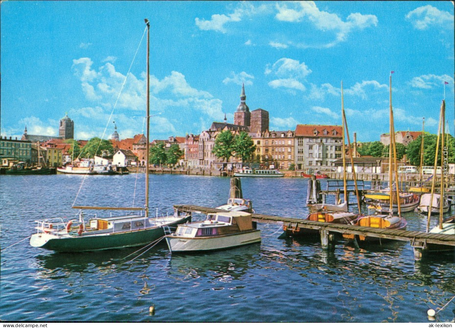 Stralsund Hafen Ansichtskarte  1986 - Stralsund