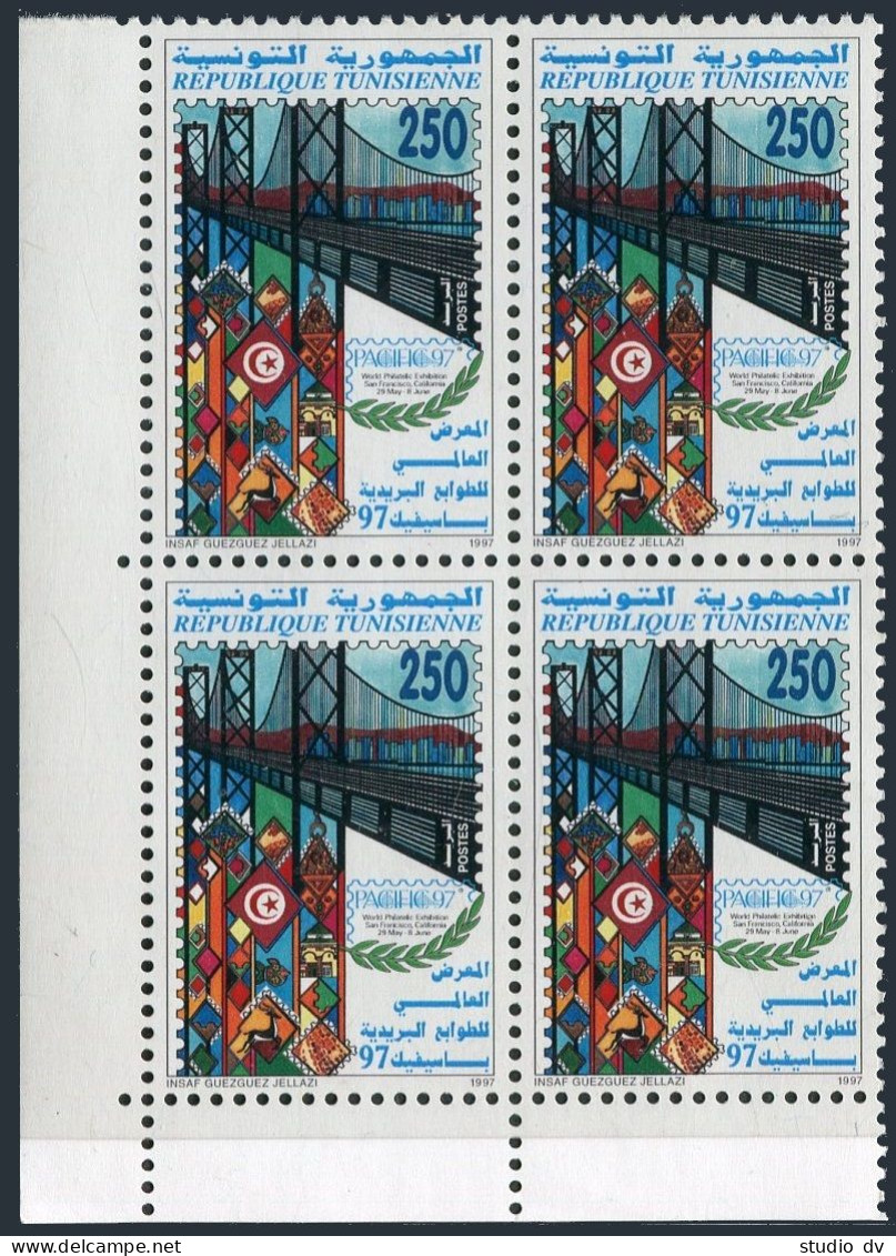 Tunisia 1125 Block/4,MNH. PACIFIC-1997 Stamp EXPO,San Francisco. - Tunisia