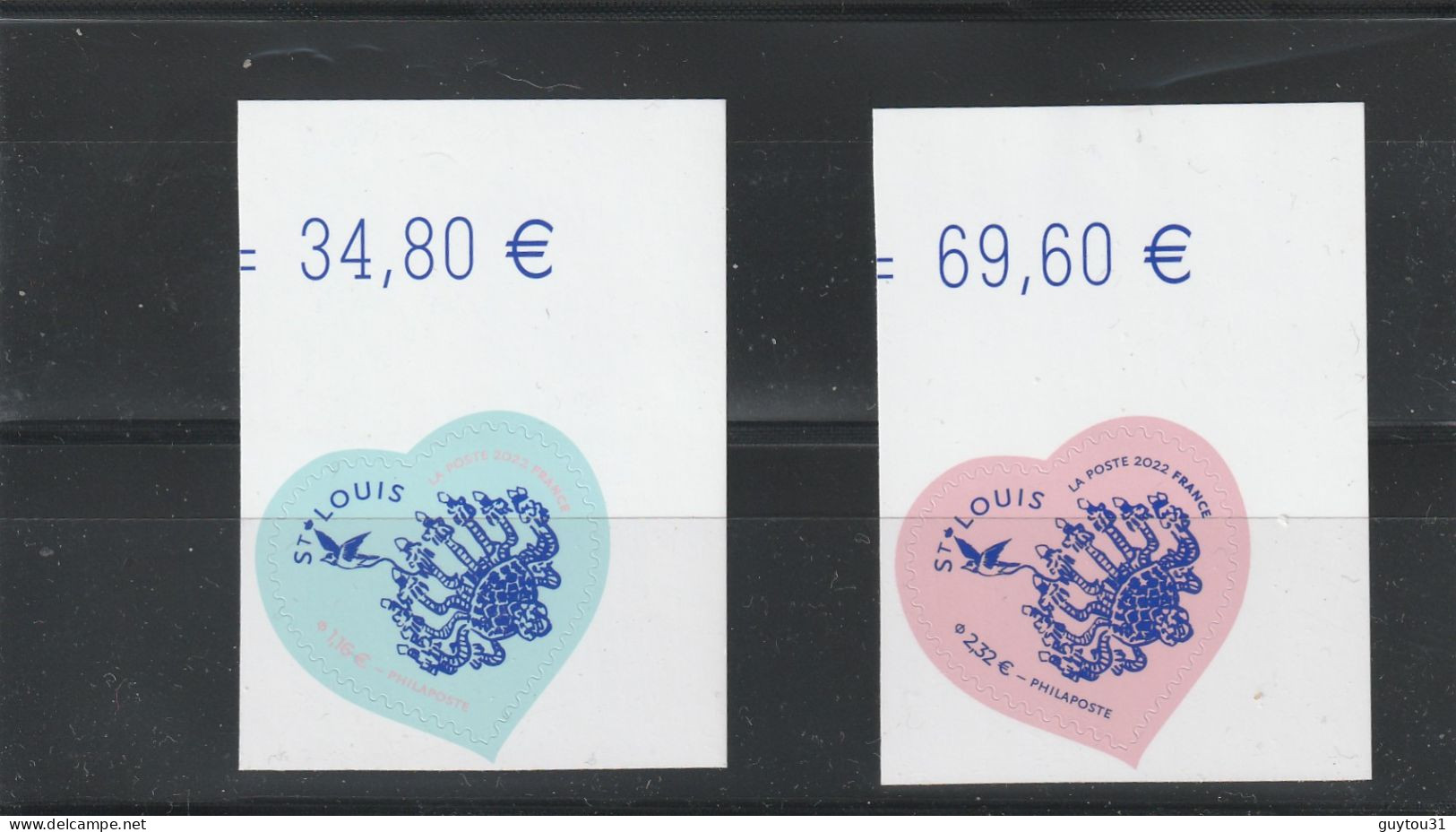 France 2022 : Coeur Saint-Louis Adhésif** 2097/2098 - Unused Stamps