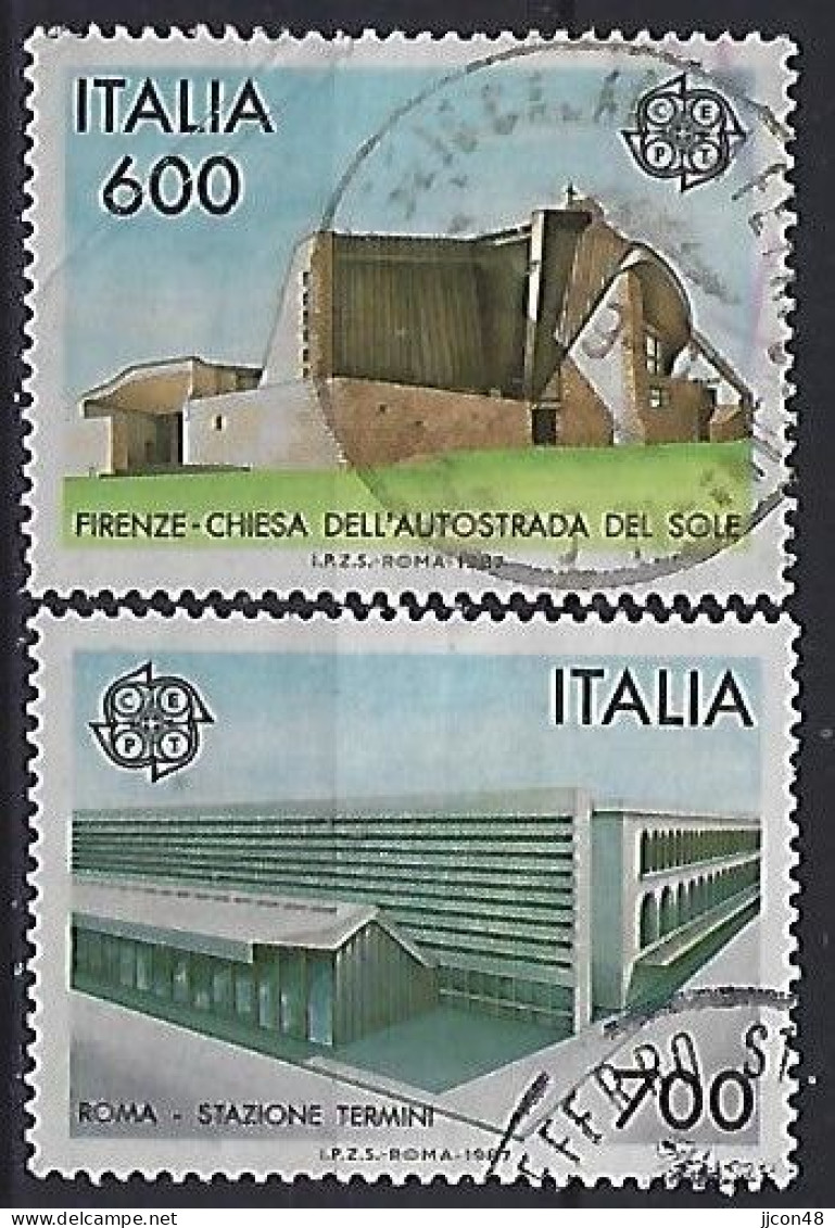 Italy 1987  Europa  (o) Mi.2010-2011 - 1981-90: Oblitérés