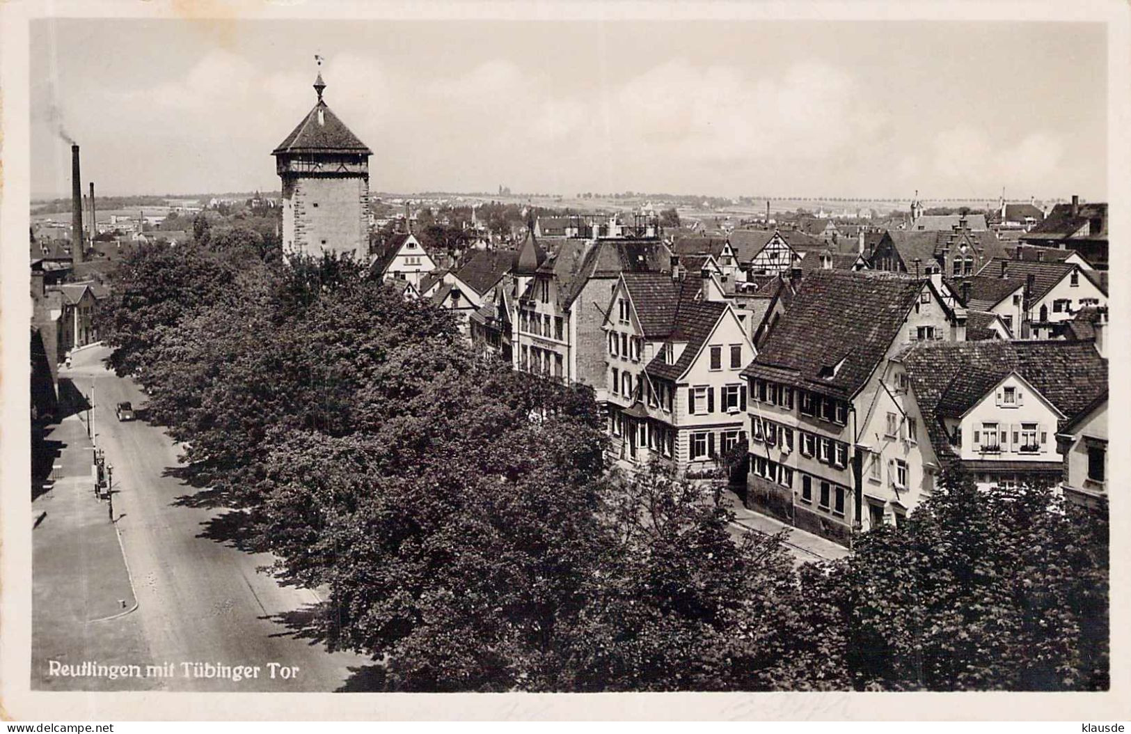 Reutlingen - Mit Tübinger Tor Gel.1938 - Reutlingen