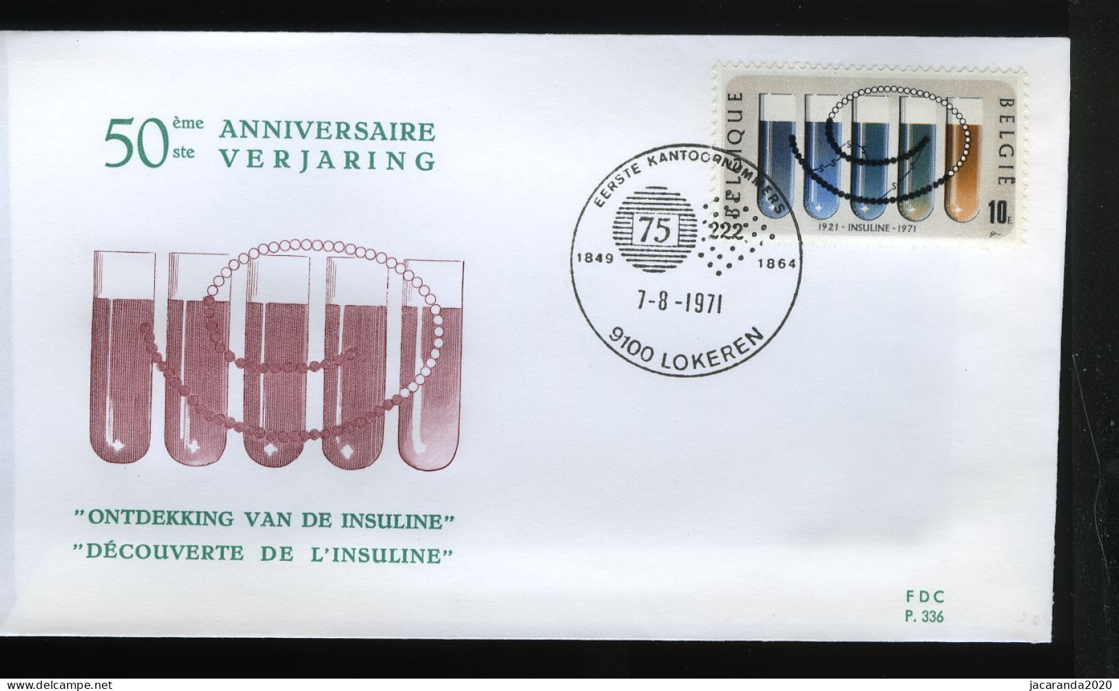 1595 - Insuline - Stempel: Lokeren - 1971-1980