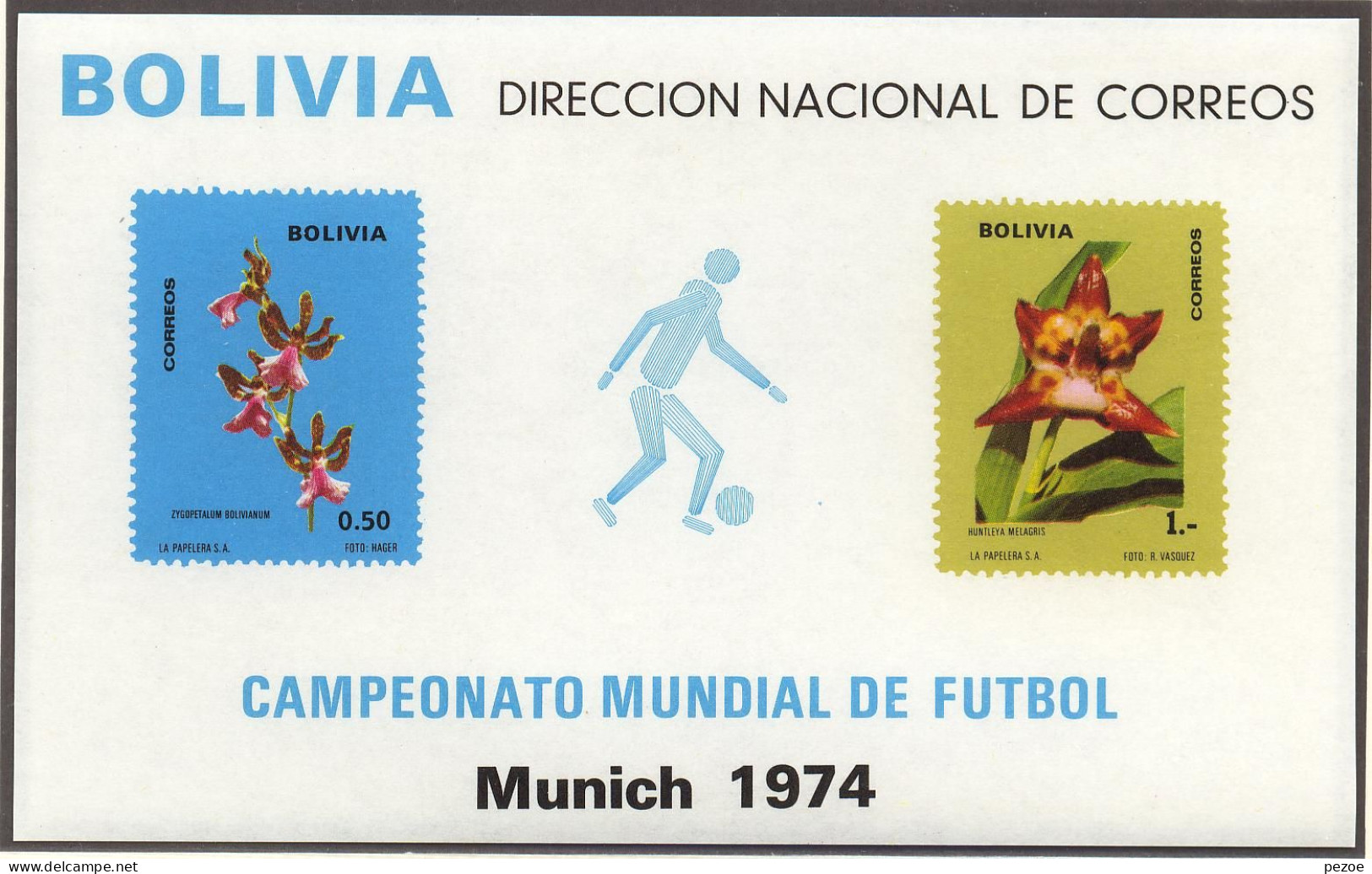 Football / Soccer / Fussball - WM 1974:  Bolivien  Bl ** - 1974 – Allemagne Fédérale