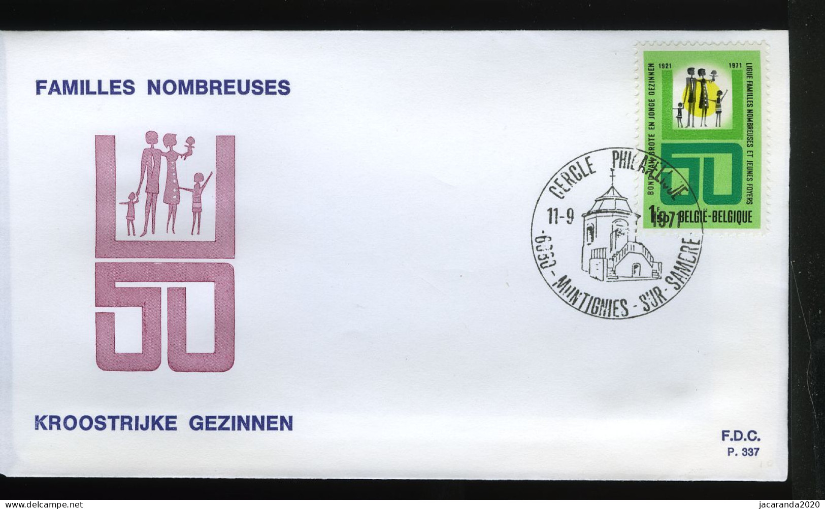 1601 - Gezinsbond - Stempel: Montignies-sur-Sambre - 1971-1980