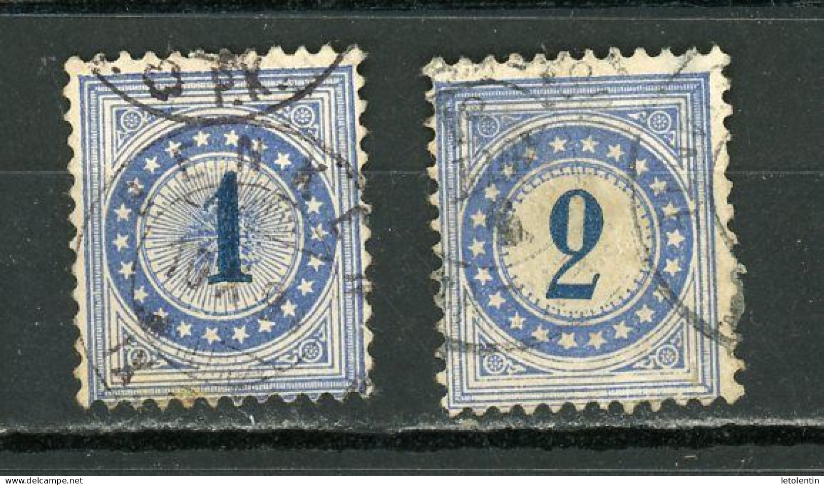 SUISSE - TIMBRE TAXE - N° Yt 1+2 Obli. - Postage Due