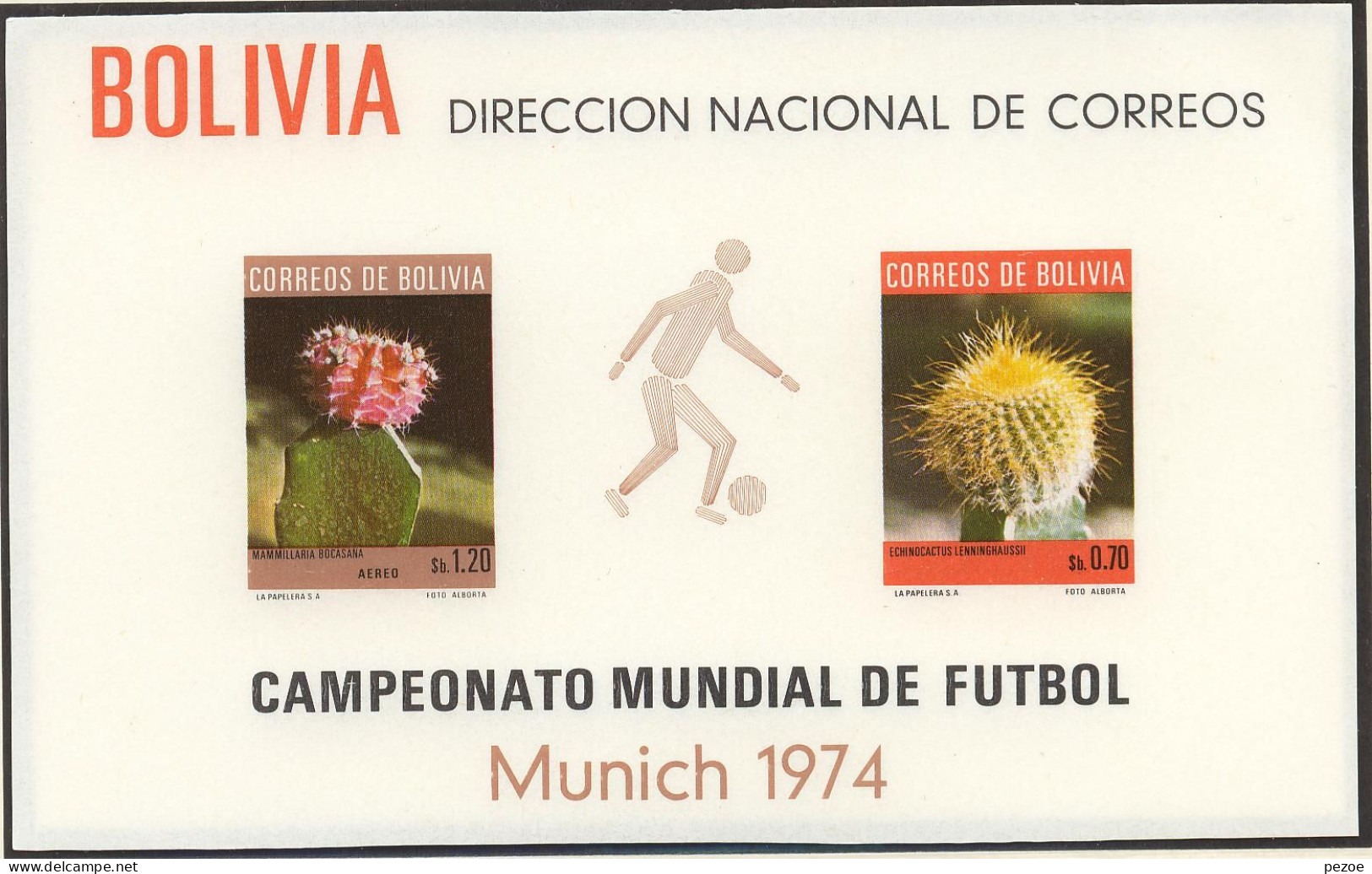 Football / Soccer / Fussball - WM 1974:  Bolivien  Bl ** - 1974 – Allemagne Fédérale