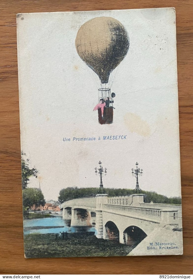 Maaseik - Ballon Luftballon Montgolfière - Promenade à Maeseyck 1913 - Maaseik