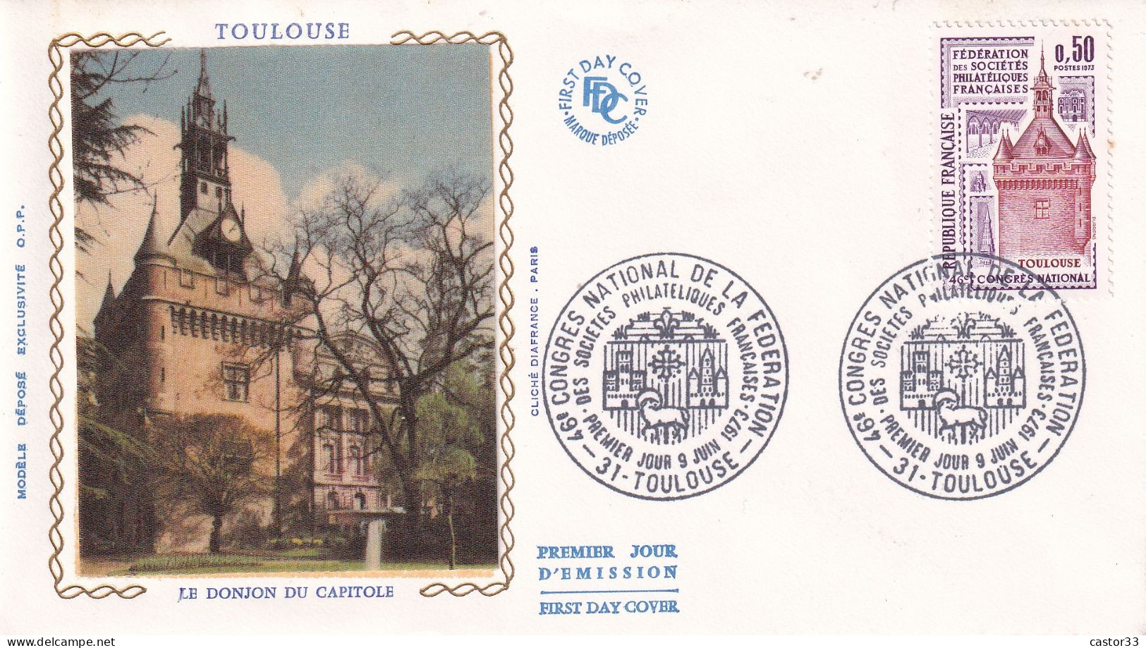 1er Jour, Toulouse, Le Donjon Du Capitole - 1970-1979