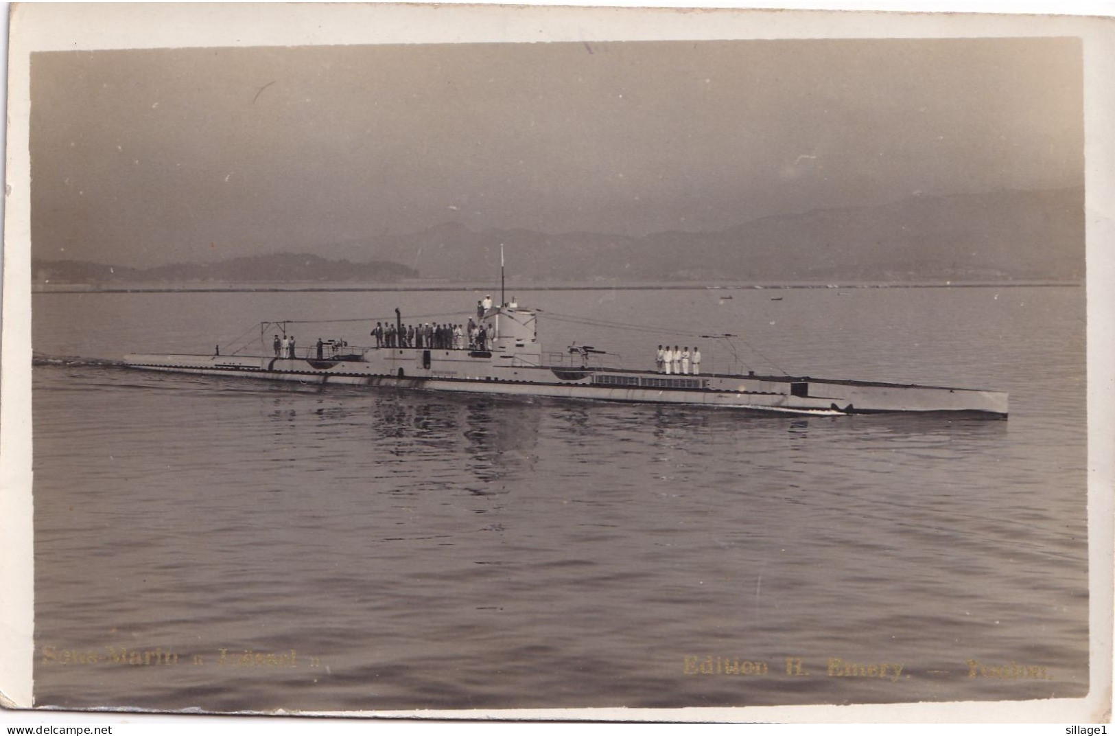 Sous-Marin Joëssel - Départ De Toulon Pour Bizerte Le 2 Octobre 1928 - Navire De Guerre - Marine De Guerre Et Nationale - Unterseeboote