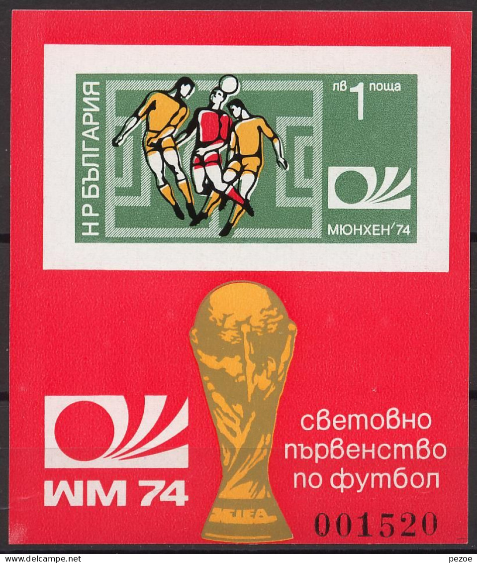 Football / Soccer / Fussball - WM 1974:  Bulgarien  Bl **, Imperf. - 1974 – West Germany