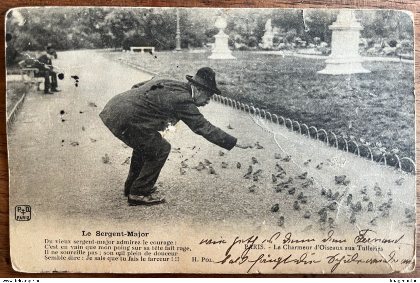 Paris - Le Charmeur D'oiseaux Aux Tuileries - Le Sergent-Major - 7/8/1910 - Petits Métiers à Paris