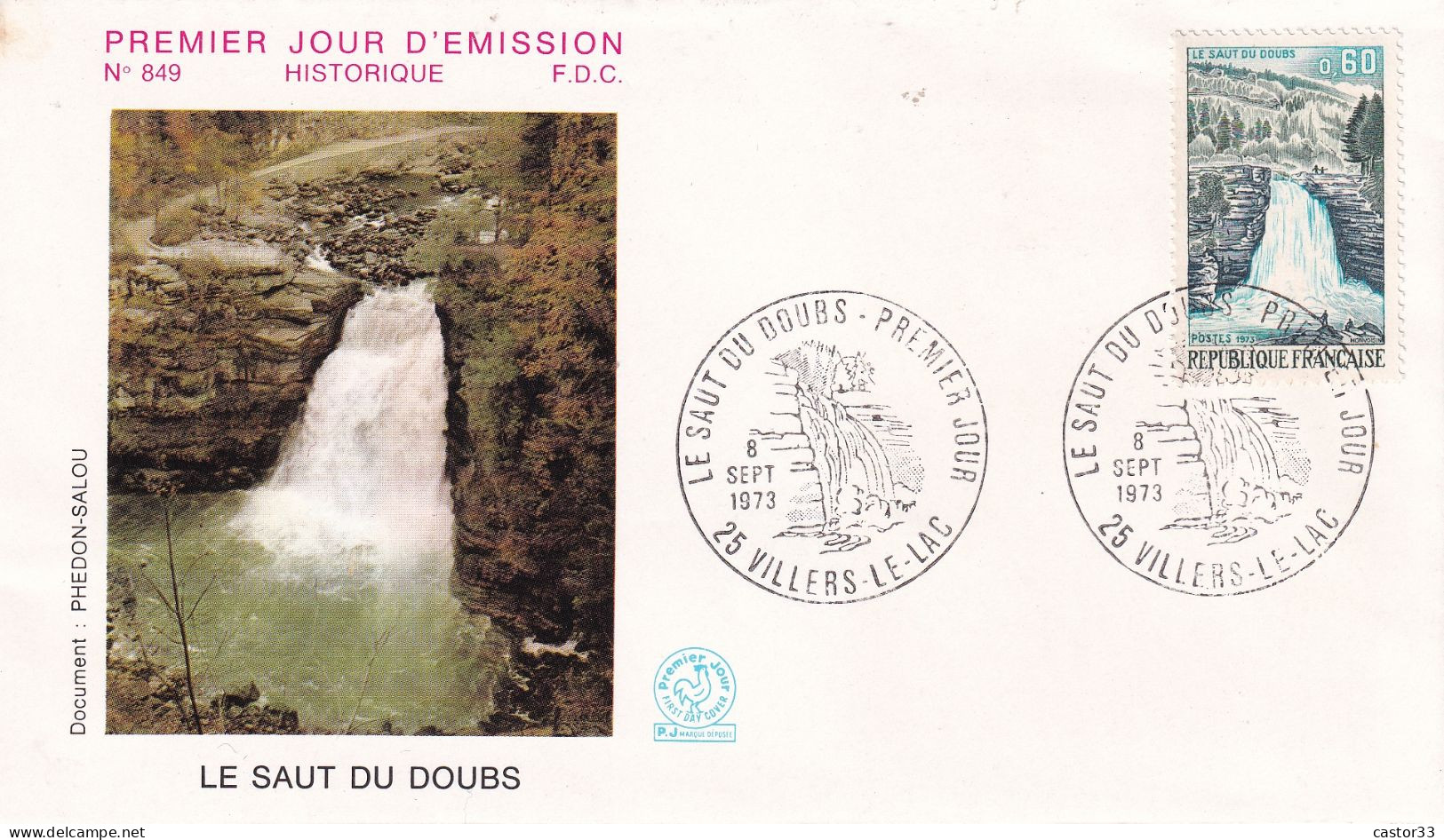 1er Jour, Le Saut Du Doubs - 1970-1979