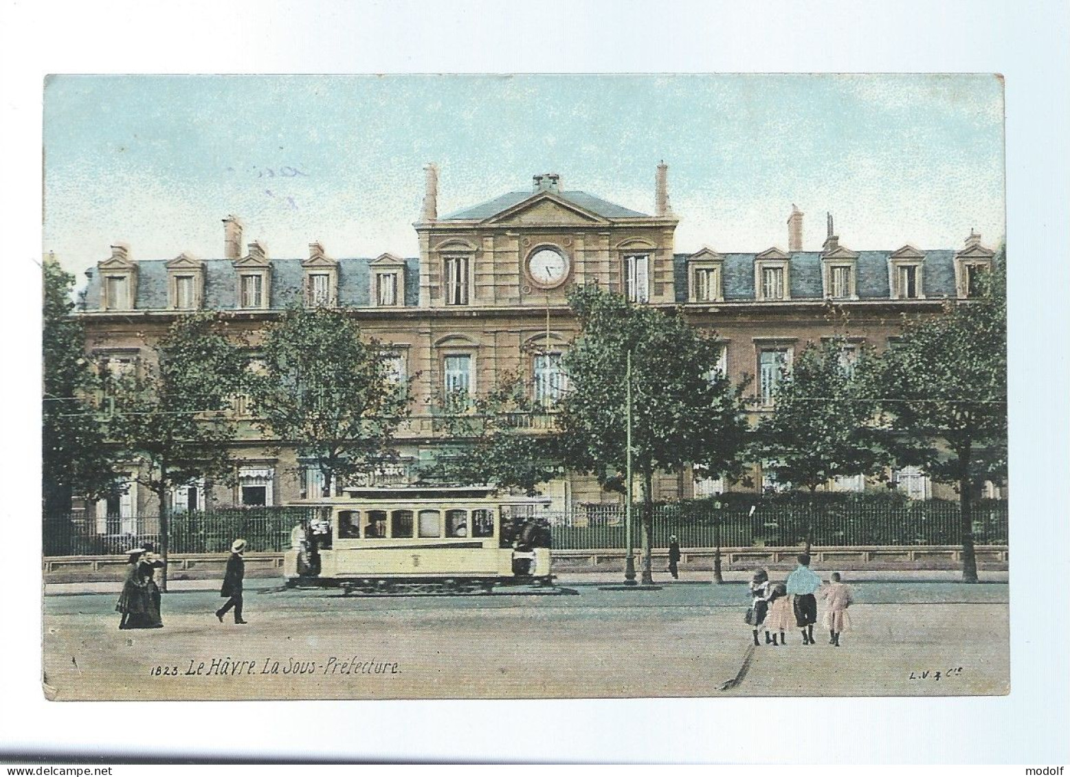 CPA - 76 - Le Havre - La Sous-Préfecture - Colorisée - Animée (tramway) - Circulée - Unclassified