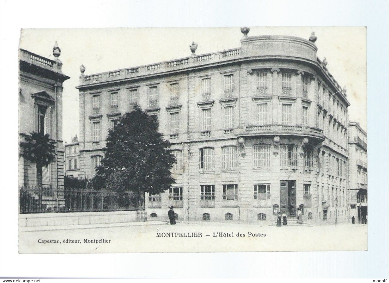 CPA - 34 - Montpellier - L'Hôtel Des Postes - Circulée En 1917 - Montpellier