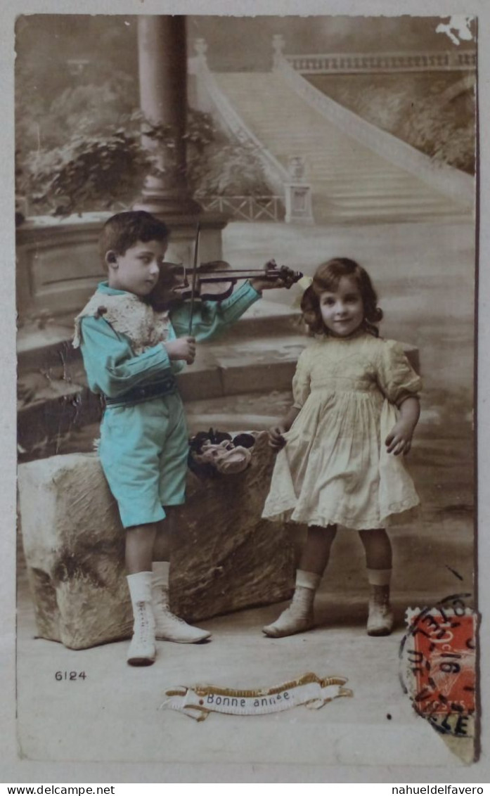 France - Carte Postale Du Nouvel An Sur Le Thème Des Enfants. - New Year