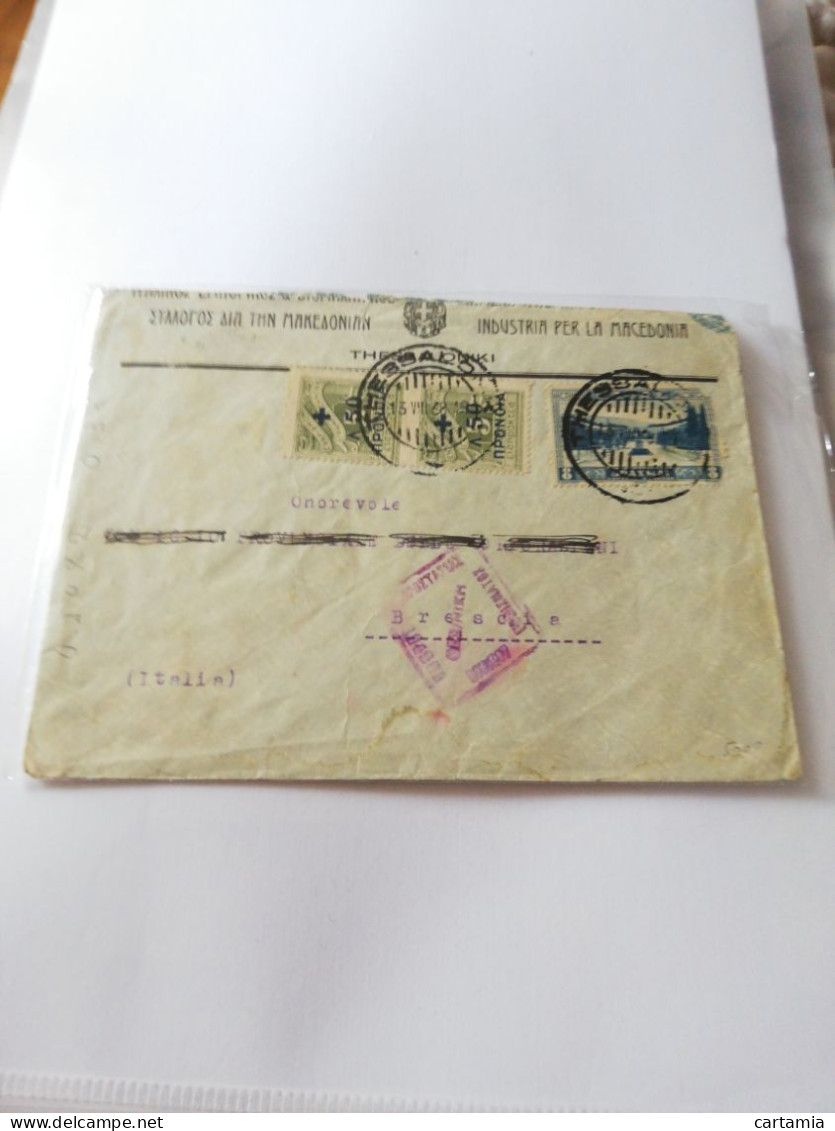 100C ) Storia Postale Cartoline, Intero, Lettera Industria Per La Macedonia - Marcophilia