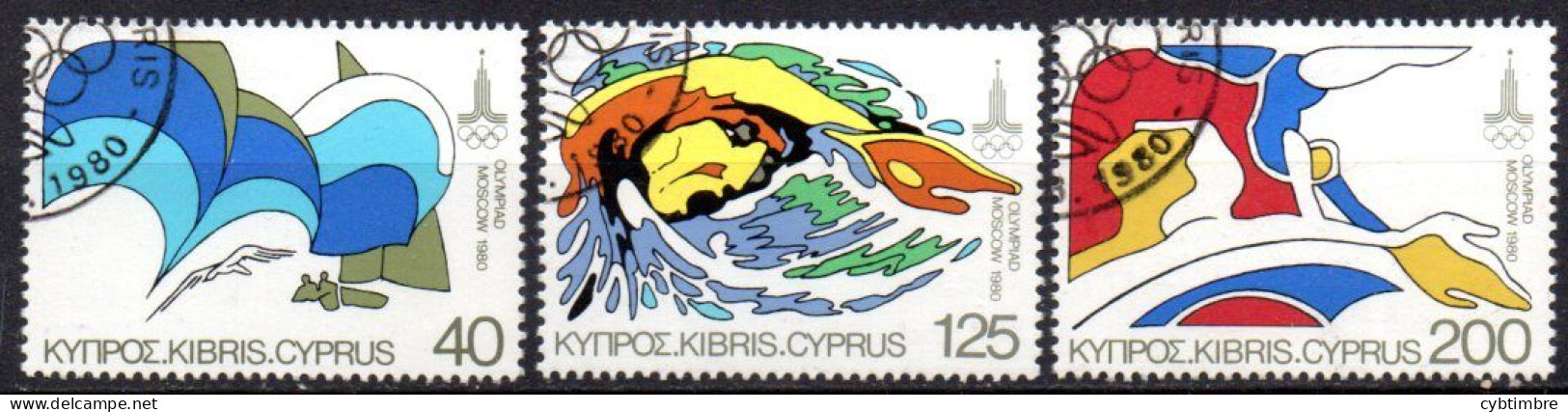 Chypre: Yvert N° 317/319°; - Oblitérés