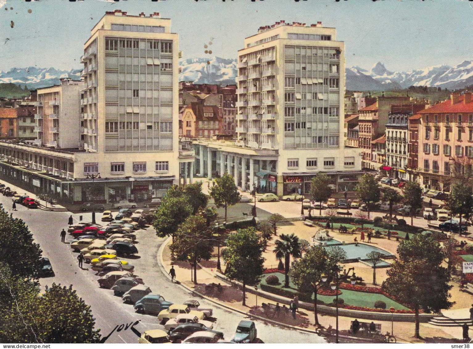 64 - PAU - La Place Clemenceau Et Le Palais Des Pyrénées - Pau