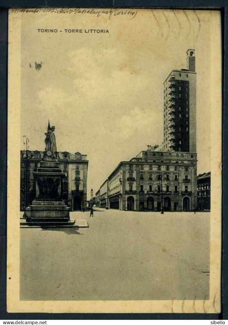 Torino - Torre Littoria - Viaggiata 1935  - Rif. Mn1233 - Otros Monumentos Y Edificios