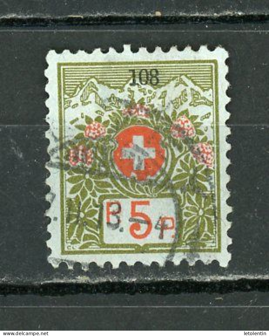 SUISSE - TIMBRE TAXE - N° Yt 4A Obli. - Postage Due