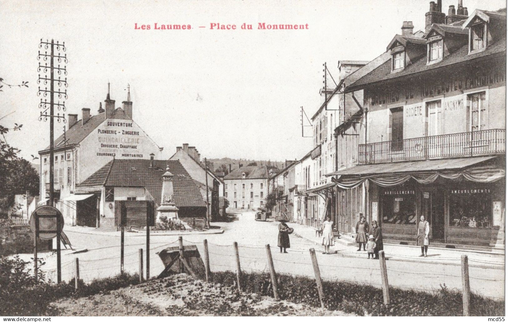 LES-LAUMES (21-Cote-d'Or) - Place Du Monument - Autres & Non Classés