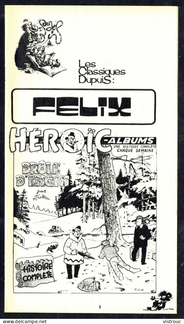 "FELIX: Drôle D'engin" De M. TILLIEUX - Supplément à Spirou - Classiques DUPUIS - 1974. - Spirou Magazine