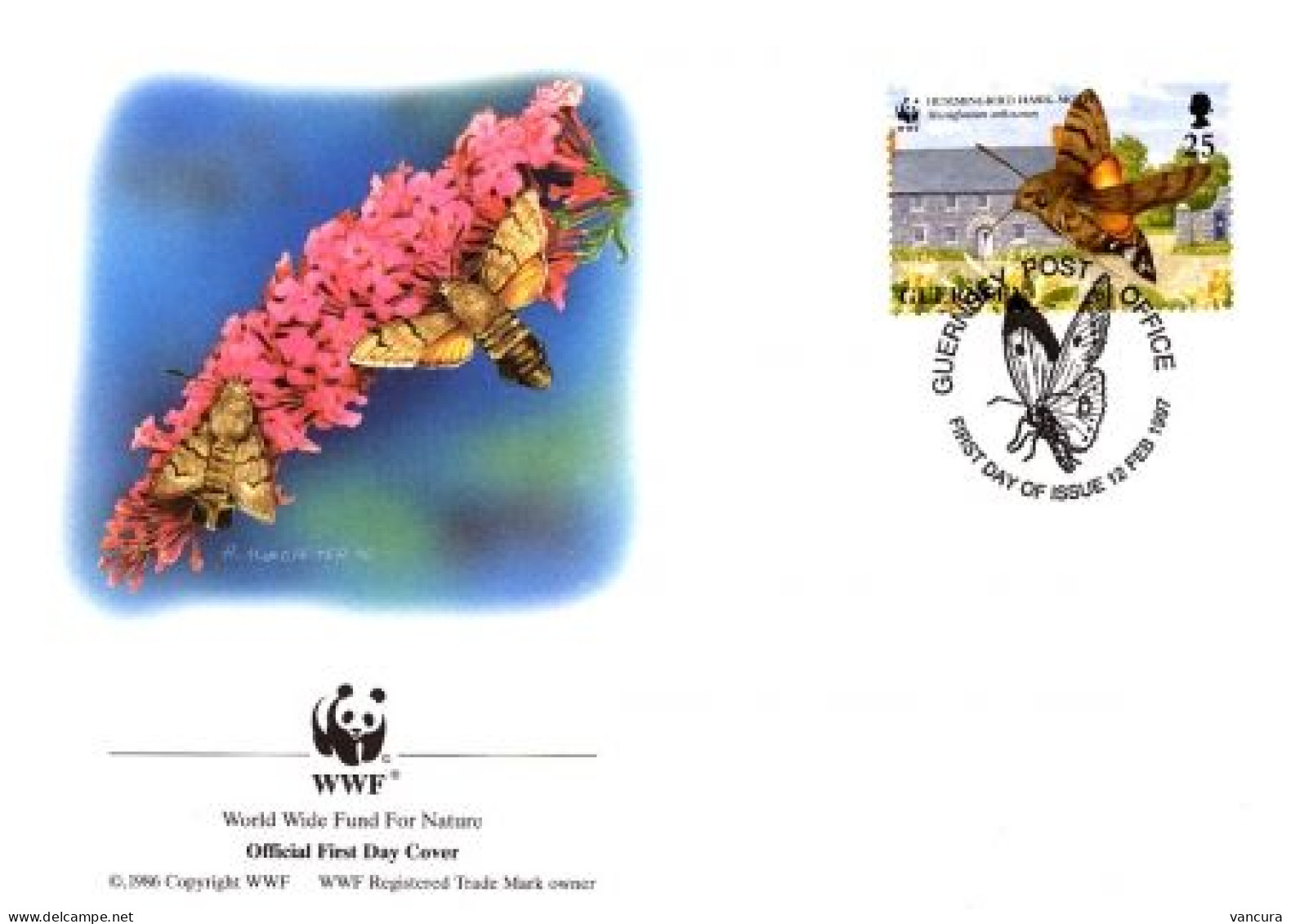 FDC Guernsey/WWF Protected Butterfly 1997 - Farfalle