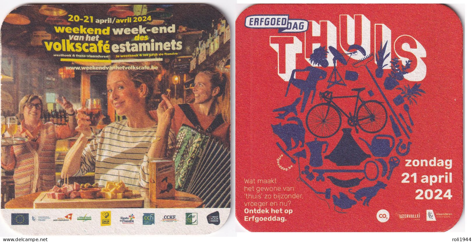 #D300-014 Viltje Over Cyclisme - Beer Mats