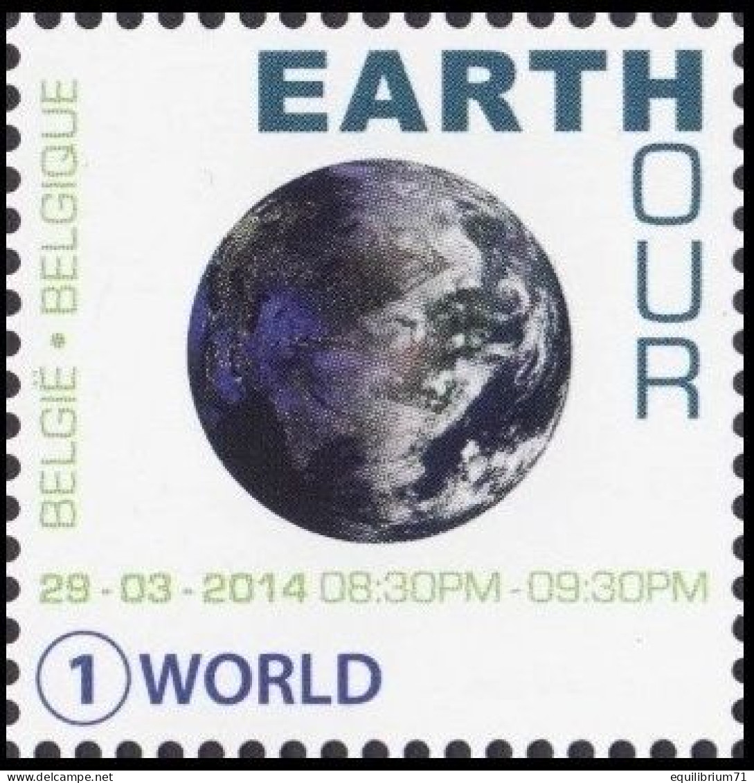 4405** - Earth Hour 2014 - MONDE - Unused Stamps
