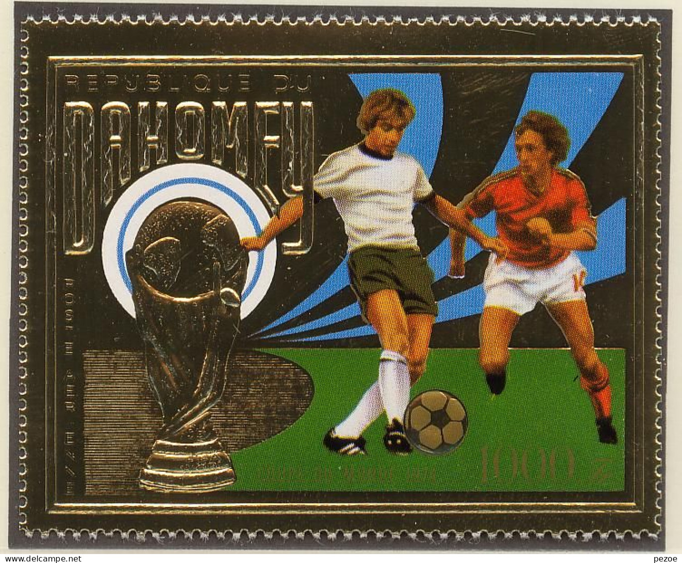 Football / Soccer / Fussball - WM 1974:  Dahomey  Goldmarke **, Perf. - 1974 – Allemagne Fédérale
