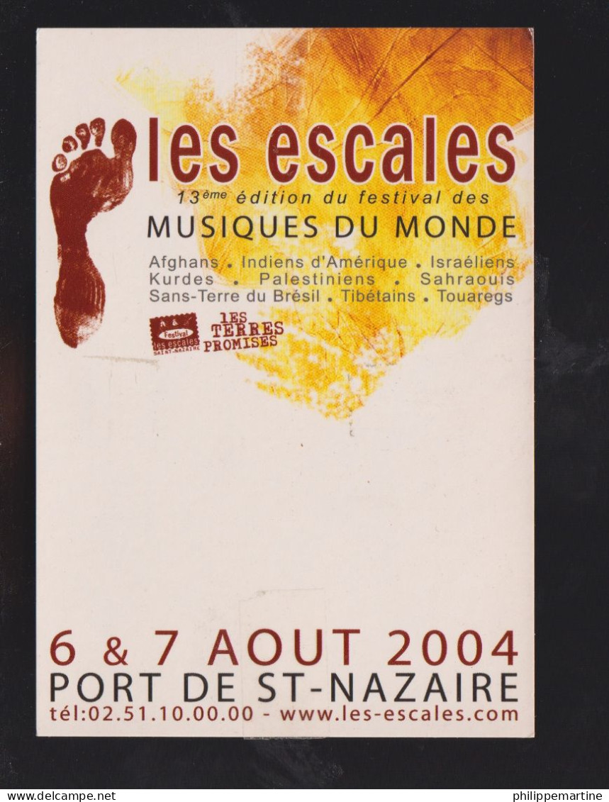 44 - Port De Saint Nazaire : Les Escales -13éme édition Du Festival Des Musiques Du Monde - 6 & 7 Août 2004 (Cart'com) - Saint Nazaire