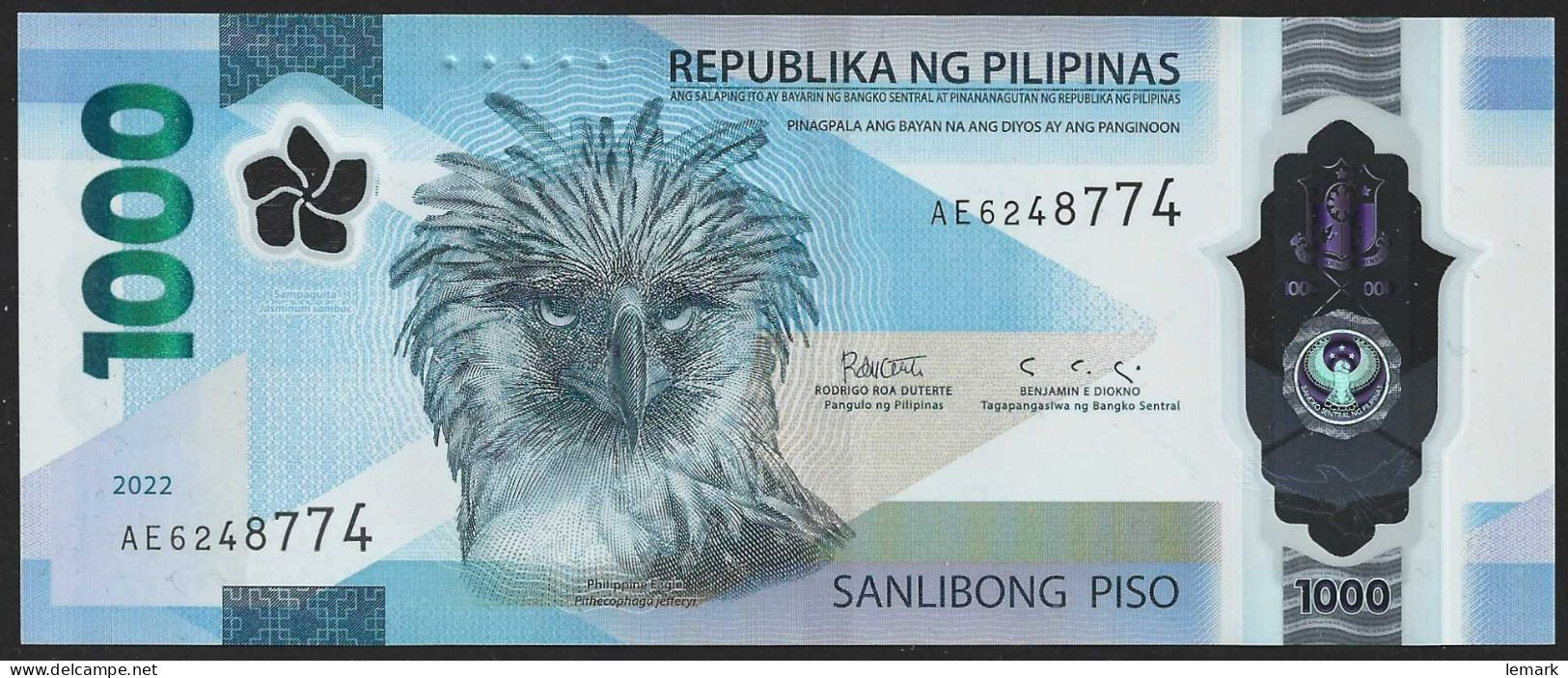 Philipphines 1000 Piso 2022 P241  UNC - Philippines