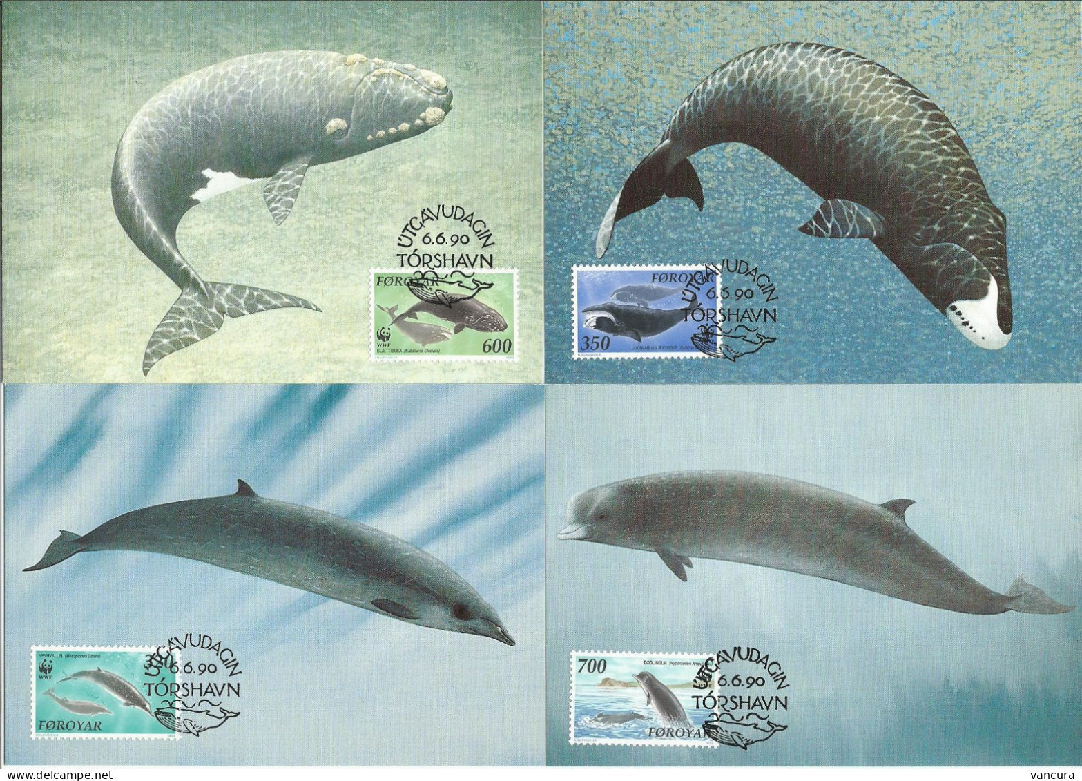 CM Faroe Islands/WWF 1990 Whale - Whales