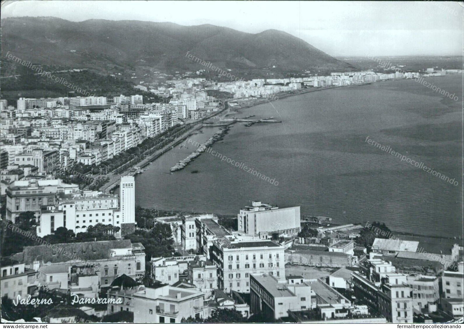 Cr461 Cartolina Salerno Citta'  Panorama Campania - Salerno