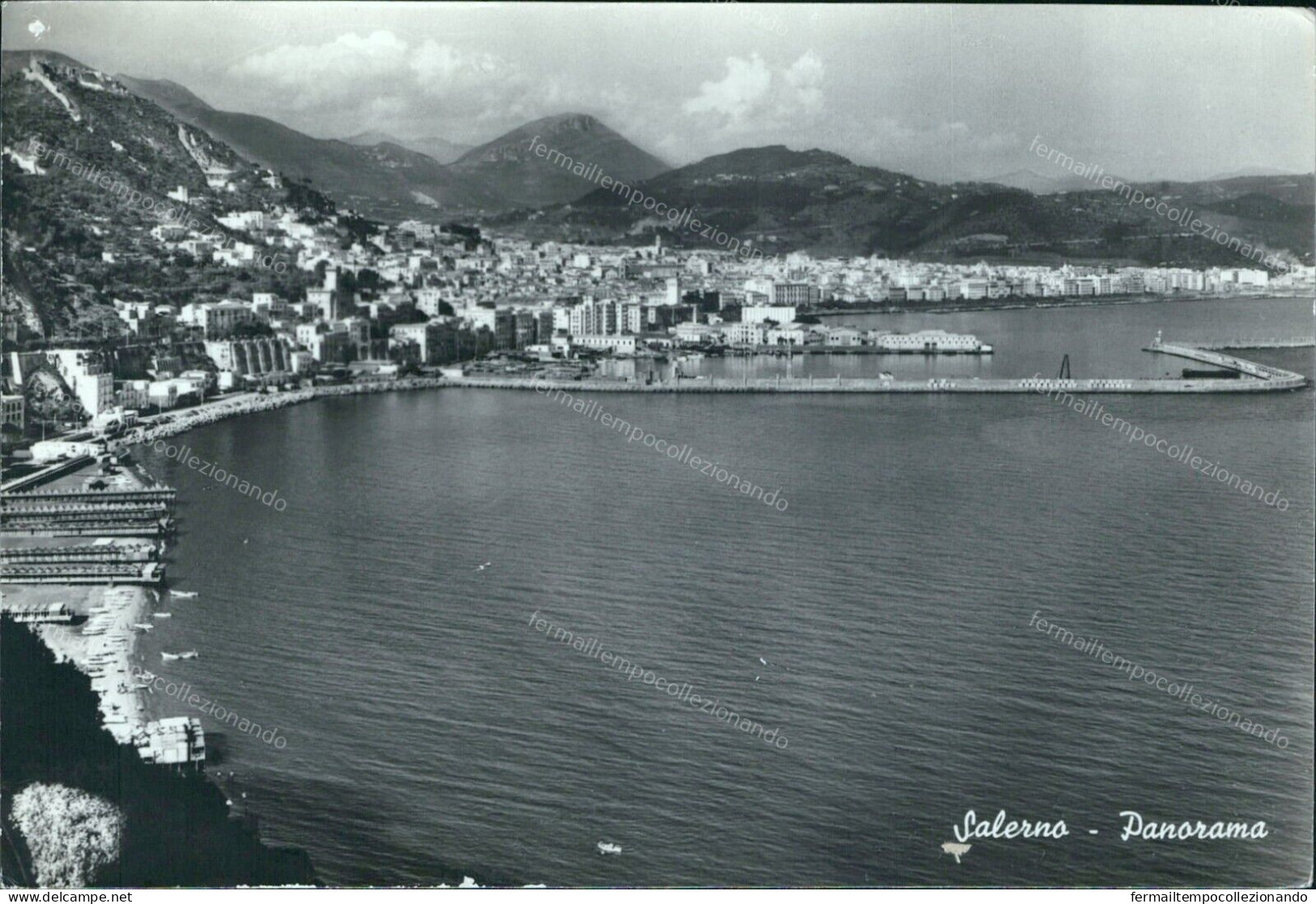 Cr465 Cartolina Salerno Citta' Panorama Campania - Salerno