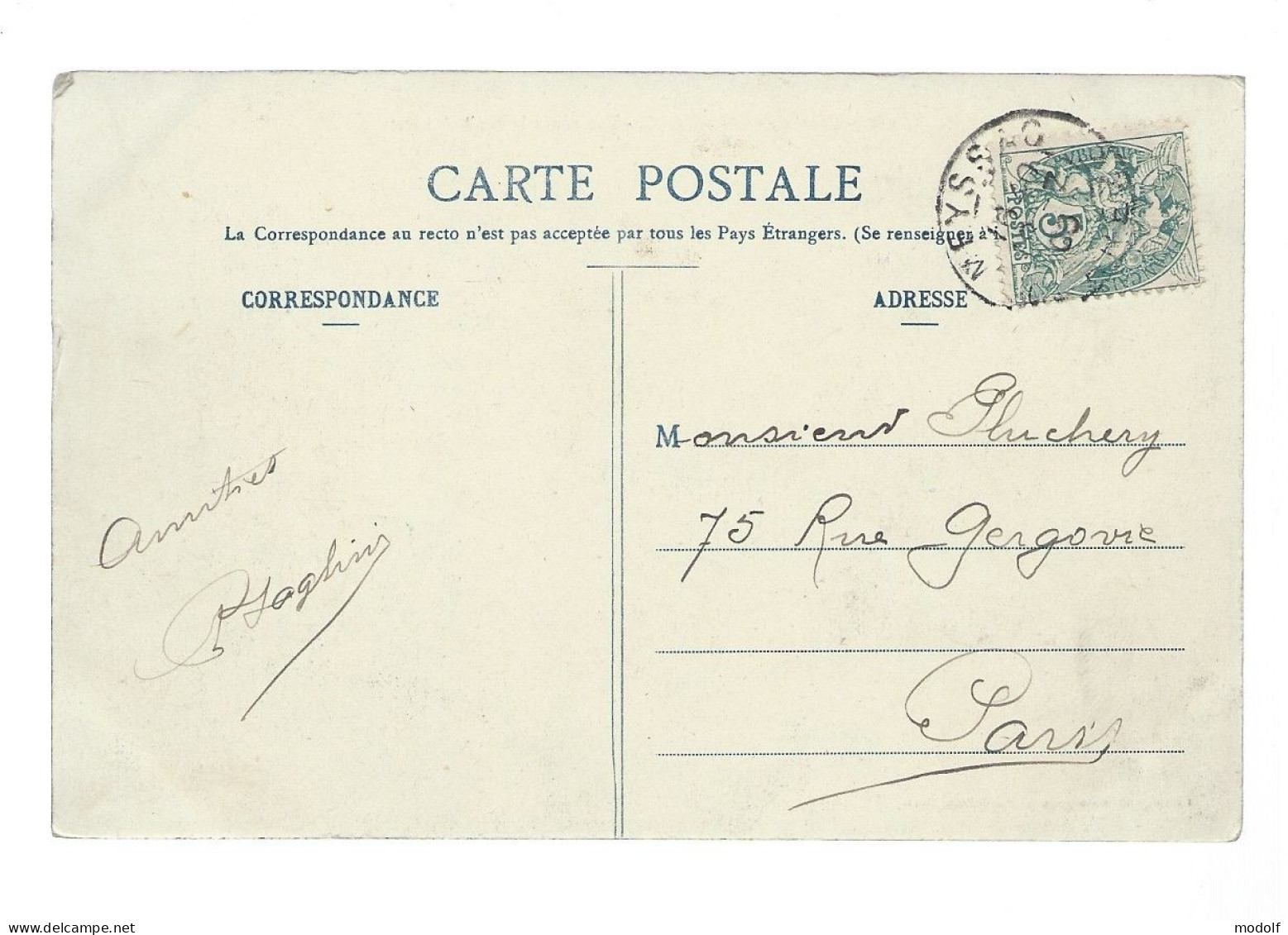 CPA - 19 - Travassac - Vue Générale Des Ardoisières - Circulée En 1906 - Other & Unclassified