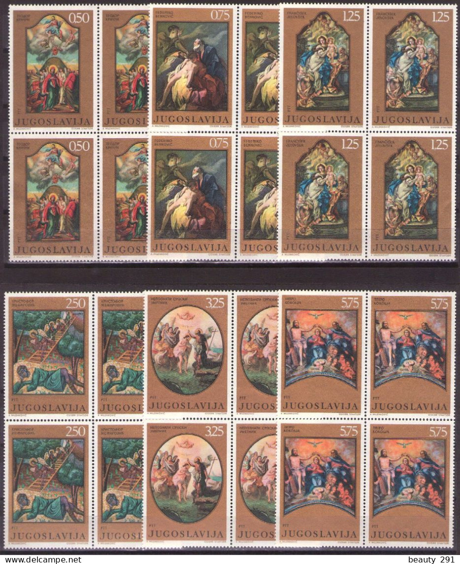 Yugoslavia 1970 - Art, Painting Baroque - Mi 1400-1405 - MNH**VF - Neufs