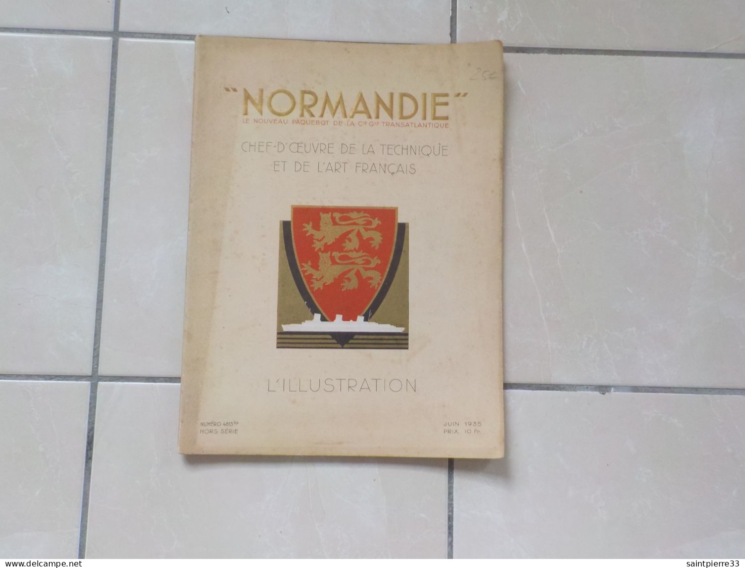 ( Marine Bateau )   Lestonnat L'Illustration  Normandie Le Nouveau Paquebot  1935 - 1901-1940